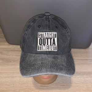 Waldeal straight out of timeout faded gray baseball hat